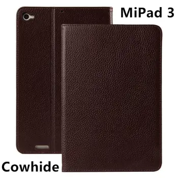 

Case Cowhide For Xiaomi MiPad 3 Protective Smart cover Genuine Leather Tablet PC 3 mipad3 2 Protector Sleeve Covers 7.9 inch PU