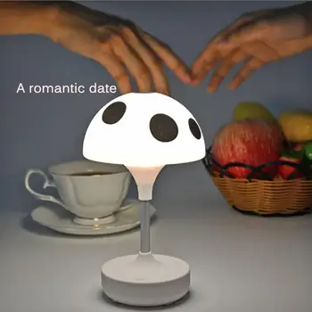 

Creative Mushroom Table Lamp Bedroom Bedside Lamp Modern Minimalist Home Decor Desk Lamp Office Study Reading Lighting Fixtures
