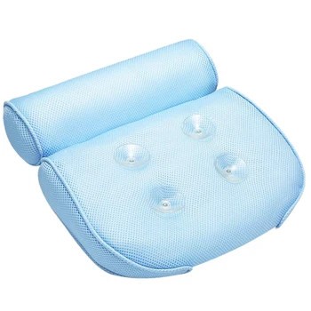 

Bathtub Pillow, Large Spa 3D Air Mesh Bath Pillow, Luxury Comfortable Soft Bath Cushion Headrest, for Head Neck Shoulder Support