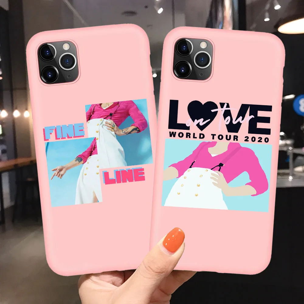 

Harry Styles Fine Line Love On Tour Case For iPhone 11 pro XR X XS Max Candy Silicone Phone Cover For iPhone 6S 8 7 Plus Cases