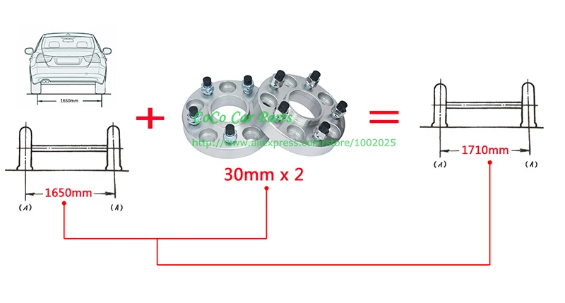 2 шт./лот) 30 мм PCD 5x127-71.6 концентратор центрик 14x1,5 колесная Проставка адаптер для Jeep