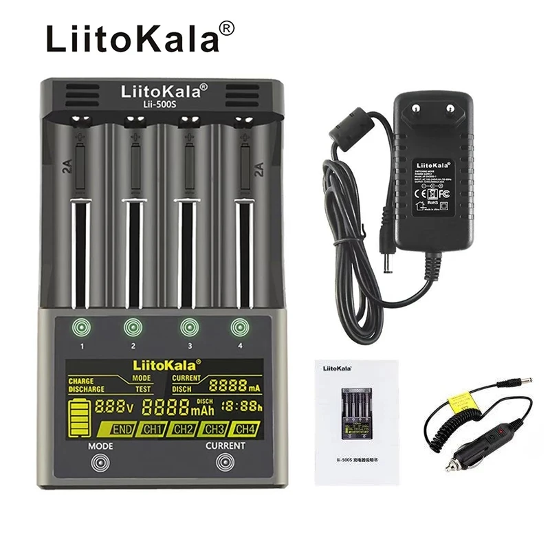 Зарядное устройство Liitokala для литиевых батарей 18650 26650 21700 18500 18490 3 7 в 1 2 |