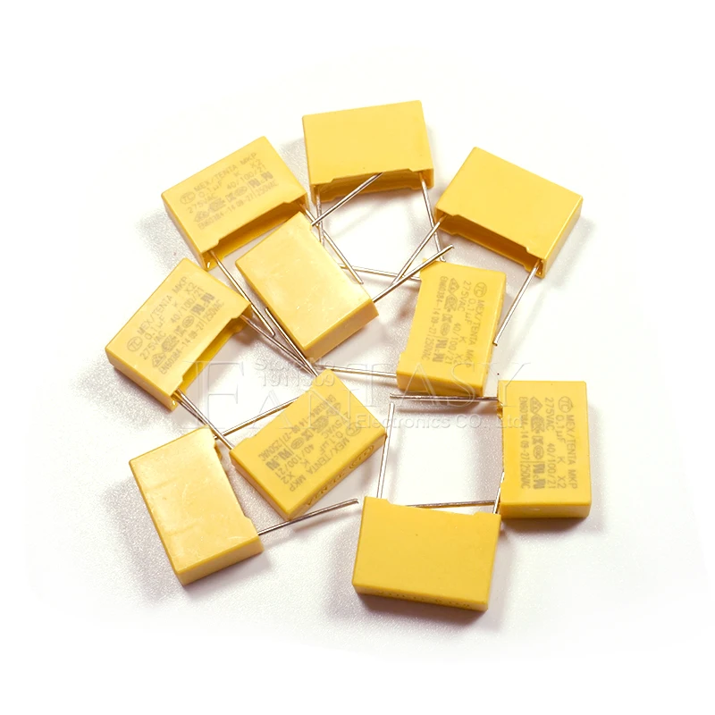 20pcs 100nF capacitor X2 capacitor 275VAC Pitch 15mm X2 Polypropylene film 275V 0.1uF polypropylene film capacitor