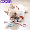 HOOPET Pet Dog Interactive Toy Chewing Colorful Rubber Shape Small Dog Training Play Supplies 2