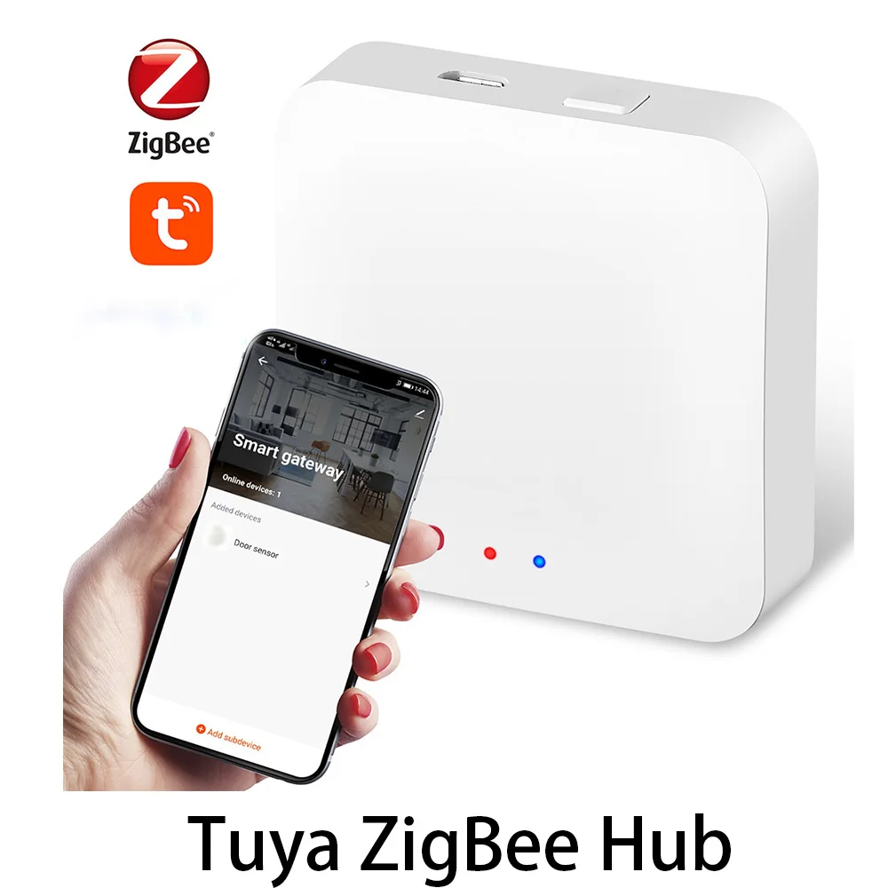  Tuya Smart Life Zigbee Sensor de puerta/ventana Sensor de  contacto recargable para seguridad del hogar, funciona con dispositivos  Tuya Zigbee Hub integrado a través de la aplicación Tuya Smart Life 