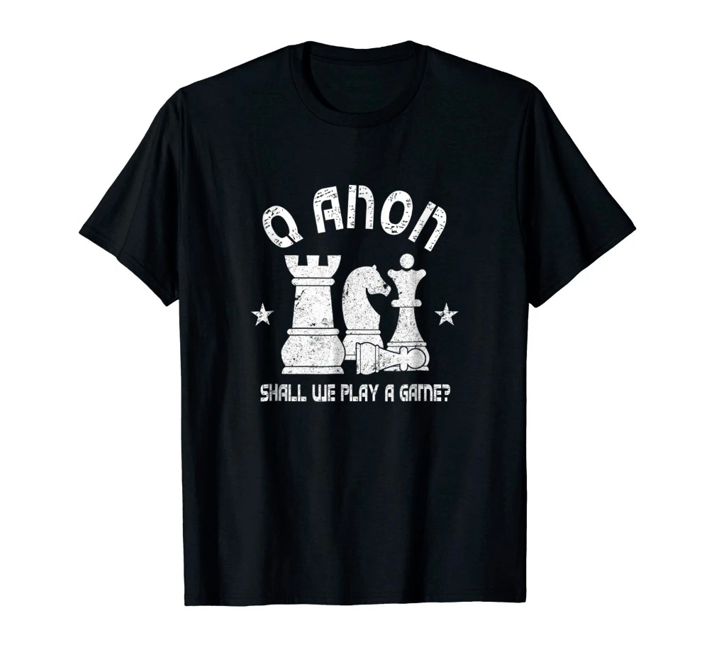 Fashion Q Anon Chess Shall We Play A Game Funny Men's T Shirt Summer Cotton  Short Sleeve O Neck Unisex T Shirt New S 3XL|T-Shirts| - AliExpress