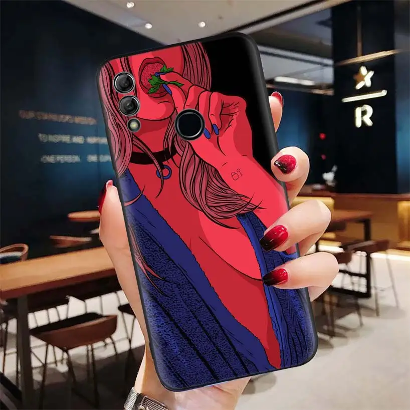 Привлекательный летний черный чехол для huawei Y9 Y5 Y6 Y7 Honor 10 9 Lite 9X8X8 S 8A 7S 7A 10i 20i V20 - Цвет: BD191-3