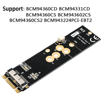 

Accessories Easy Install Universal Adapter Card For Desktop Computer Black Wireless Network Card To NVME SSD Converter Practical