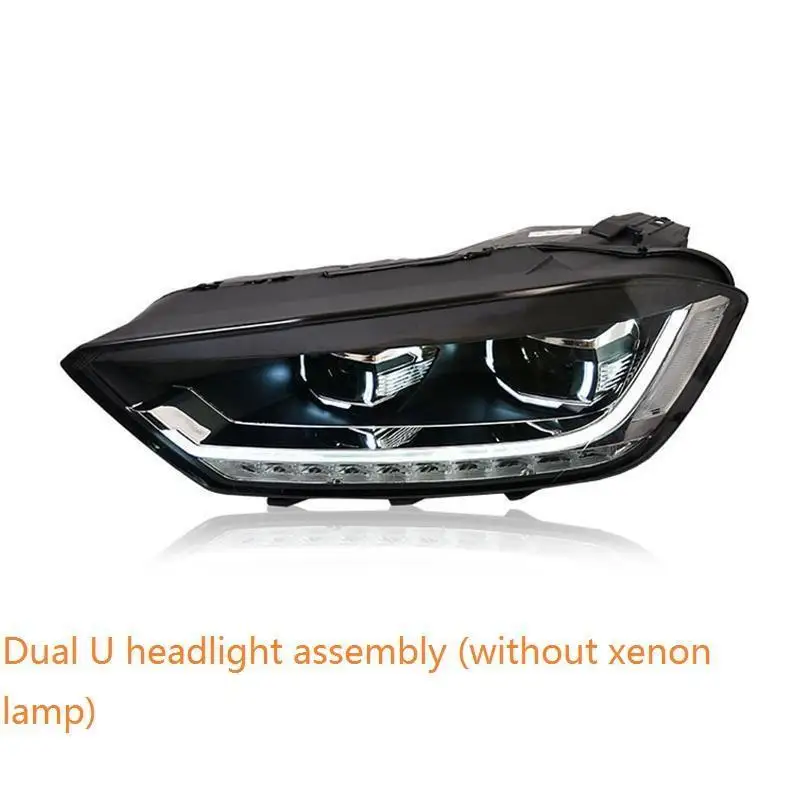 MODEL K Luces Para автомобильные аксессуары Led Drl Автомобильные дневные ходовые фары автомобильные фары в сборе 17 18 для Volkswagen Golf-Sportsvan - Цвет: MODEL K