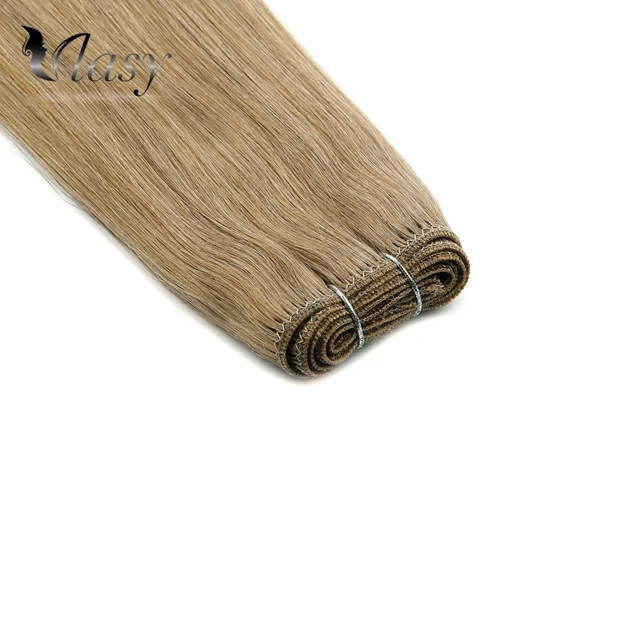 Vlasy, 24 дюйма, 100 г/шт., Remy Weft, прямые волосы, пряди, Переплетенные, двойные, европейские волосы для наращивания, салонный стиль, коричневый блондин, цвет