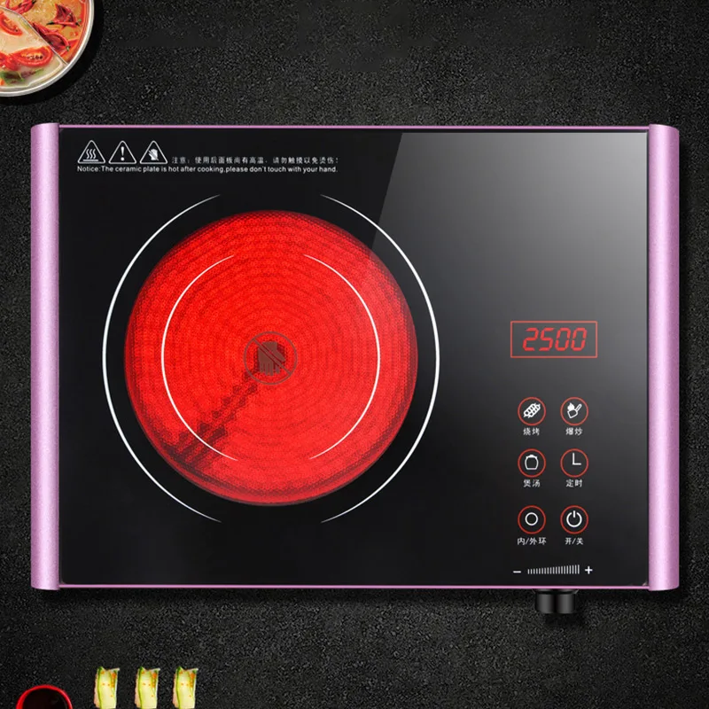 Cuisinières électriques de Machine de cuisson de contact de puissance élevée d'acier inoxydable de cuiseur rayonnant du ménage 2500W TaoLu