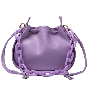 

Small Bucket Bags Lady PU Leather Crossbody Bags For Women 2020 Simple Shoulder Handbags Female Travel Cross Body Bag