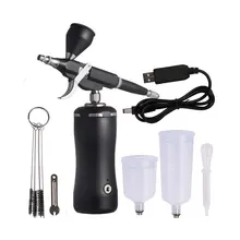Compresseur d'aérographe Portable sans fil, facile à utiliser, démarrage et arrêt automatiques, ensemble de pistolet de pulvérisation sans fil pour Ladys, cadeaux pour petite amie, HB08Mini 116