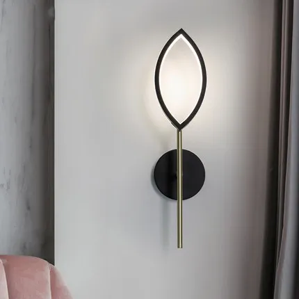 Скандинавские минималистичные дизайнерские постмодерн персонализированные Коридор Спальня прикроватная настенная лампа для учебы модная лампа
