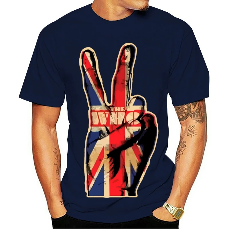 

T SHIRT Official The Who Peace Sign New Merch Quadrophenia Are Next Free Dances Cotton Summer Style Tops Tee Shirt