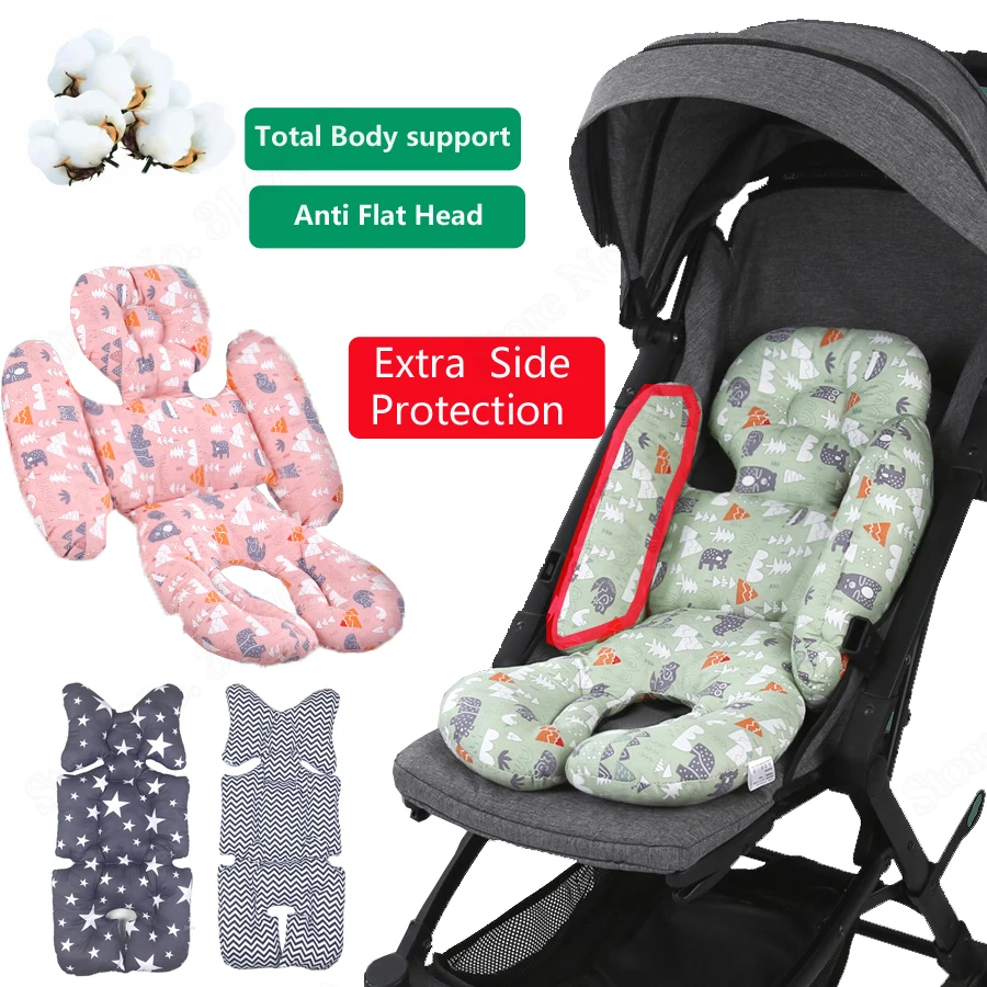 Breathable Soft Stroller Seat Pad Infant Head Body Support Pillow for