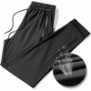 New Golf Trousers Quick Drying Ultra Thin Ice Silk Elastic Slim Pants Youth Men Soft Leisure Sports Wear Big Size 2021 Hot Sale
