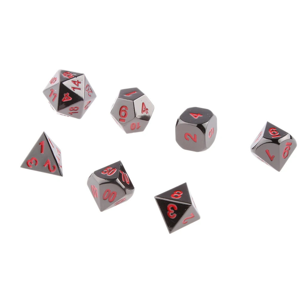 3x7 шт/набор TRPG игры Подземелья и Драконы D4-D20 многосторонние кубики#6