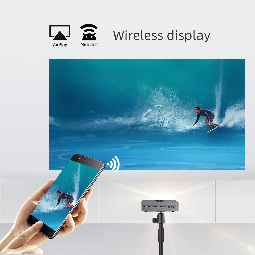 Мини проектор светодиодный BYINTEK U20 4K Full HD Android Wi Fi 1080P| |