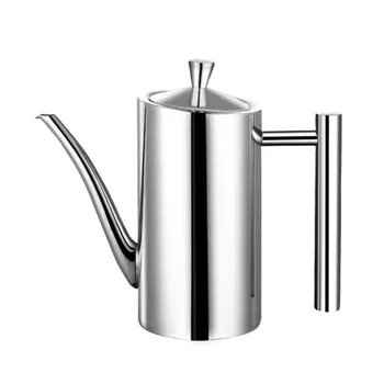 

Leakproof Oil Bottle Non Slip Ergonomic Dispenser Restaurant Daily Storage Drip Free Kitchen Large Capacity Stainless Steel