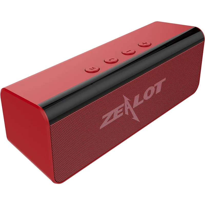 Zealot S31 HiFi Bluetooth динамик 3D стерео звуковая коробка Беспроводная колонка с поддержкой usb накопитель, TF карта - Цвет: Red