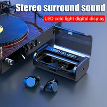 G06 TWS Bluetooth наушники 9D стерео Спортивные Беспроводные наушники гарнитура Мини наушники водонепроницаемые наушники с мощностью 4000 мАч