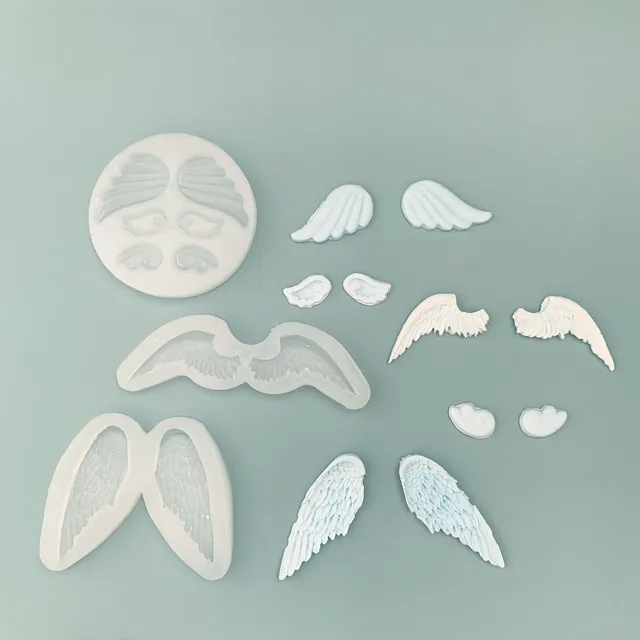 Angyal Szárnyak Fordítják A Cukor Szilikon Penész Csokoládé Sütemény Dekoráció Kézi Diy Szerszámokat