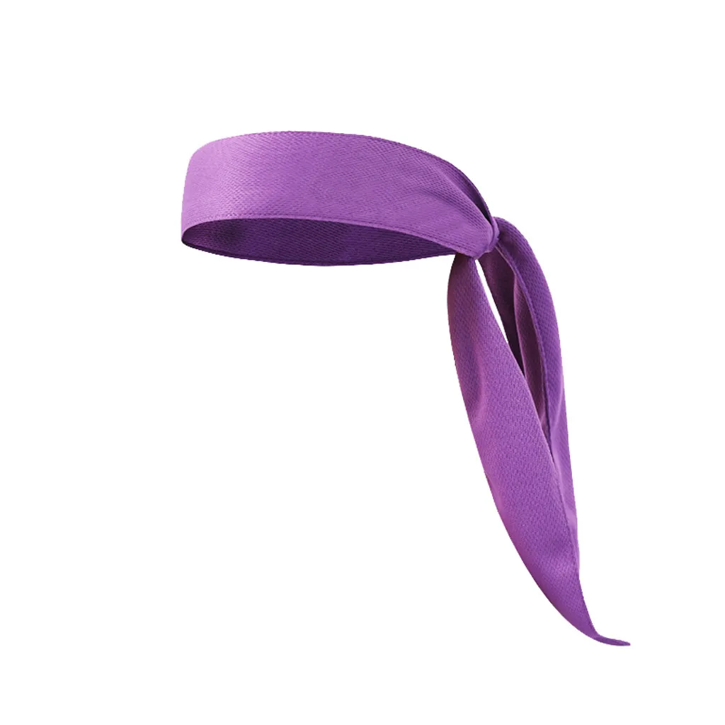 Повязка на голову, эластичная повязка на голову, спортивный напульсник, повязка на голову, спортивный бег, повязка на голову, повязка на голову, для тенниса, баскетбола, Yogap8 - Цвет: Фиолетовый