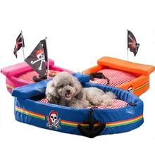 Забавный коврик для собак, одеяло для маленьких собак, пиратский корабль, котенок, щенок, дом, мягкая дышащая удобная подушка для кошек, питомник E23