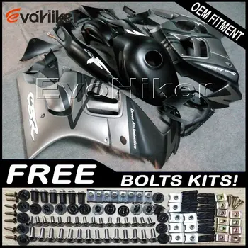 

Custom motorcycle plastic cover for CBR600F3 1997-1998 ABS fairing motorcycle panels silver+gifts