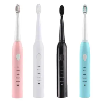 

New Sonic Electric Toothbrush Usb Charge Rechargeable Smart Chip Toothbrush Replacement Heads Teeth Whitening Bamboo Tooth Brush