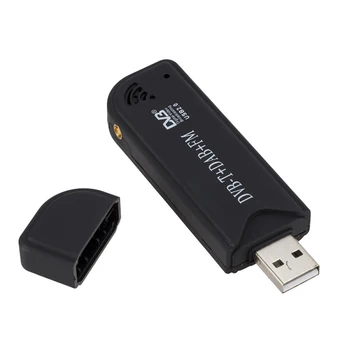 

USB 2.0 Digital TV Stick DVB-T DAB FM Antenna Receiver Mini SDR Video Dongle for Household Television Playing Decoration