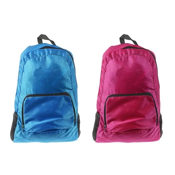 

BEAU-2 Pcs Lightweight Foldable Waterproof Nylon Women Men Skin Pack Backpack 20L Travel Outdoor Sports Camping Hiking Bag Rucks