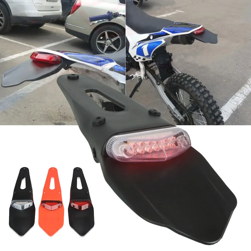 Per Yamaha Yz Wr Ttr Xt Dt 80 85 125 230 250 250 R F 426 450 F Fx 600 Moto Dirt Bike Parafango Posteriore Led Stop Fanale Posteriore