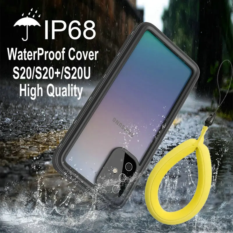 IP68 Водонепроницаемый чехол для телефона Samsung S20 Ultra Note 20 водонепроницаемая защита