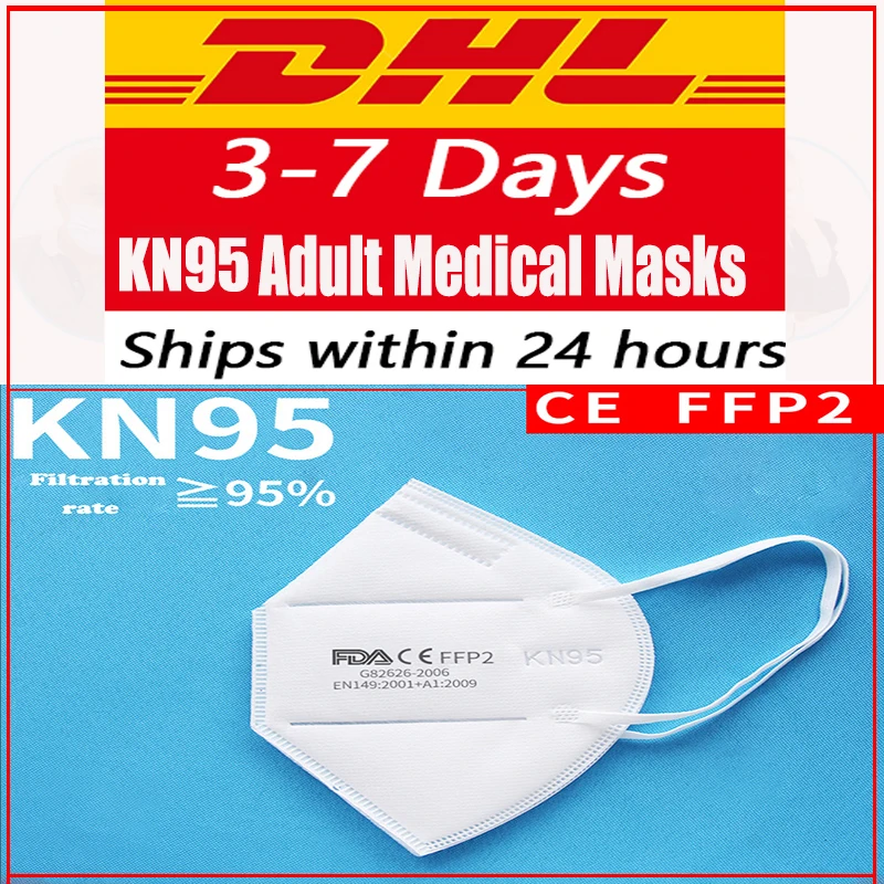 

[5~100pcs] KN95 Disposable Face Masks N95 Corona Filter Mouth Respirator Dust Masks masque mascarilla Facial medico ffp2 Pm2.5