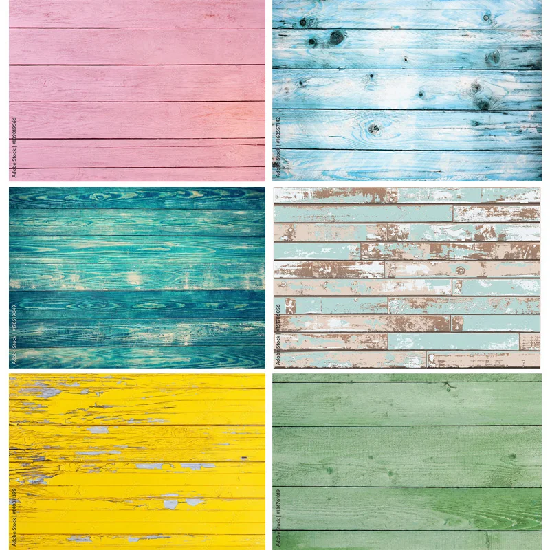 

Photorealistic Fabric Colored Retro Wooden Planks Portrait Photography Backdrops For Photo Studio Background Props RU-02