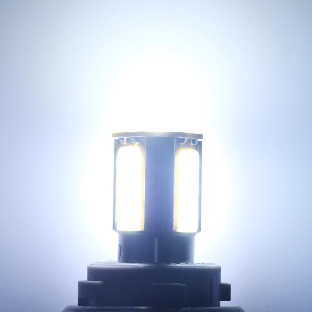 50 шт. светодиодный поворота светильник S25 COB 24 SMD P21W BA15S 1156 BAU15S PY21W 1157 bay15d P21/5 W фары для автомобиля, работающего на постоянном токе 12 В в 420Lm белого цвета-красный, желтый, Разноцветные