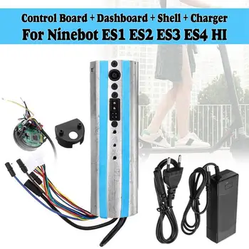 

Electric Scooter Activated Bluetooth Dashboard Control Board Motherboard Controller & Charger for Ninebot Es1 Es2 Es3 Es4,Eu P