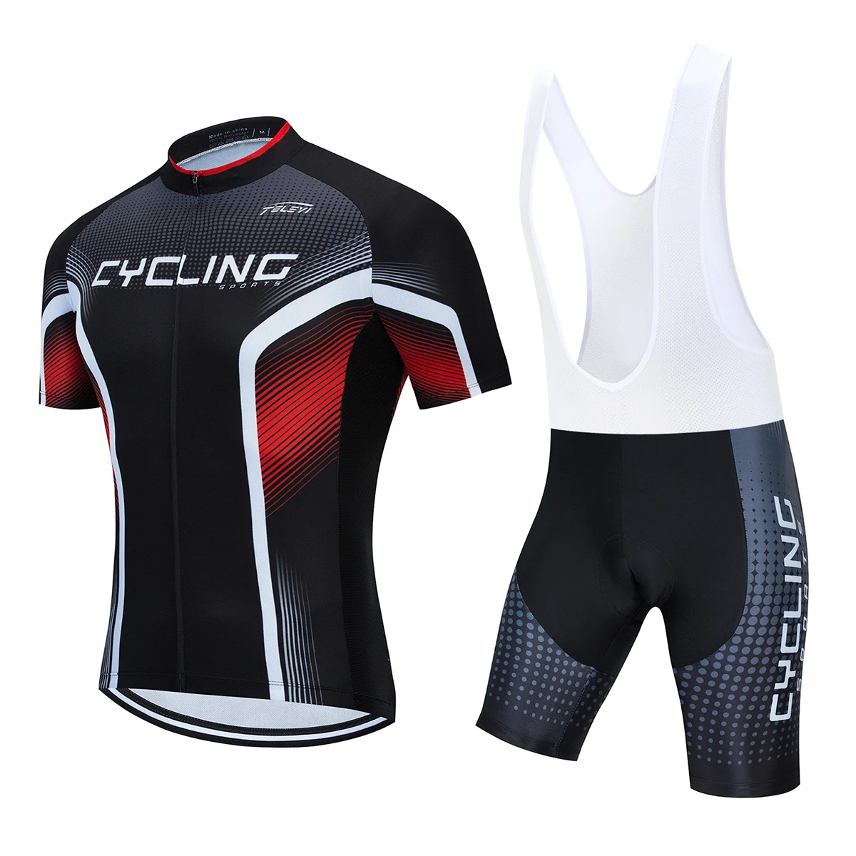 cycling jersey and bib shorts set