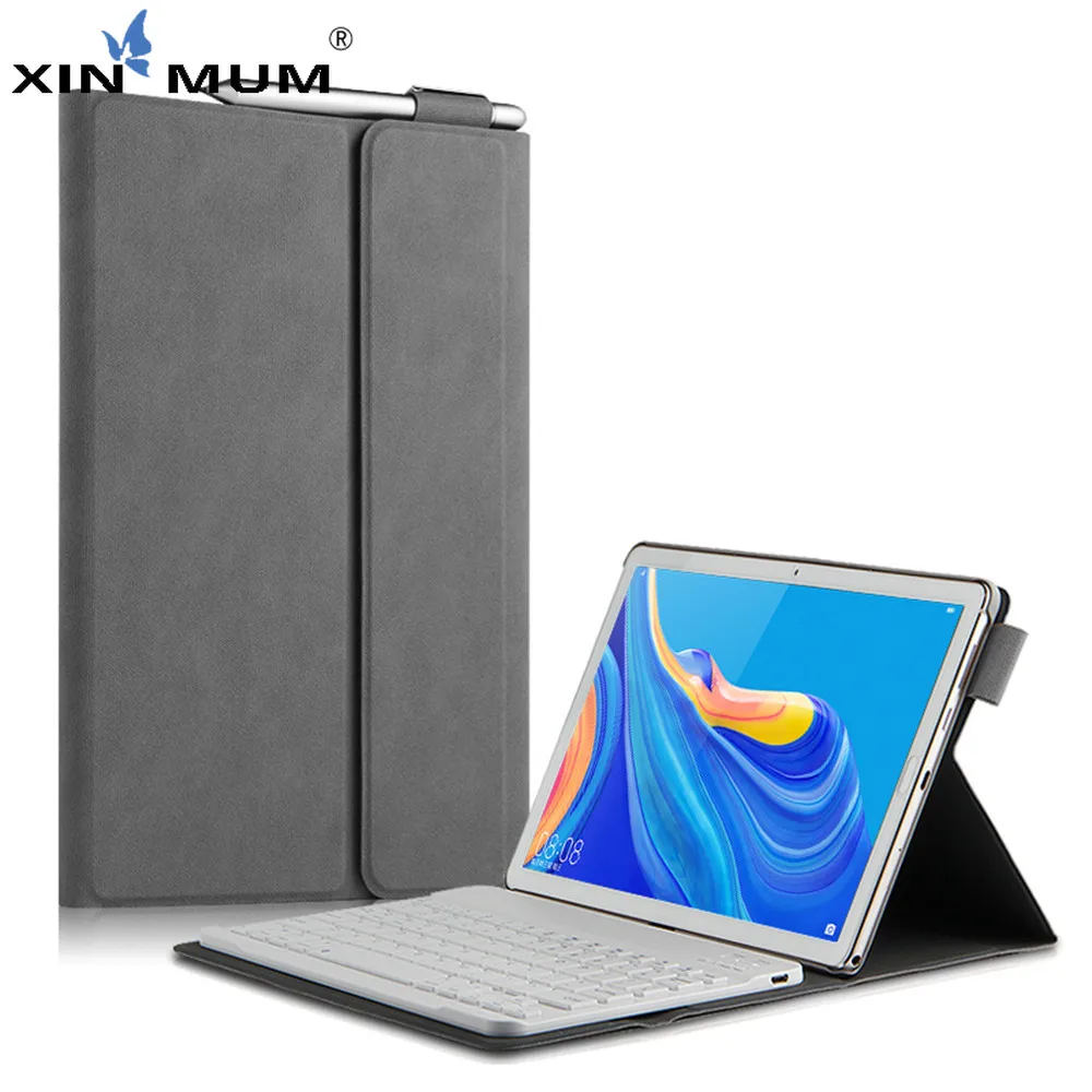 

Tablet Keyboard Case For Huawei MediaPad M6 10.8 Top Quality Detachable Bluetooth Keyboard With Leather Protective Cover