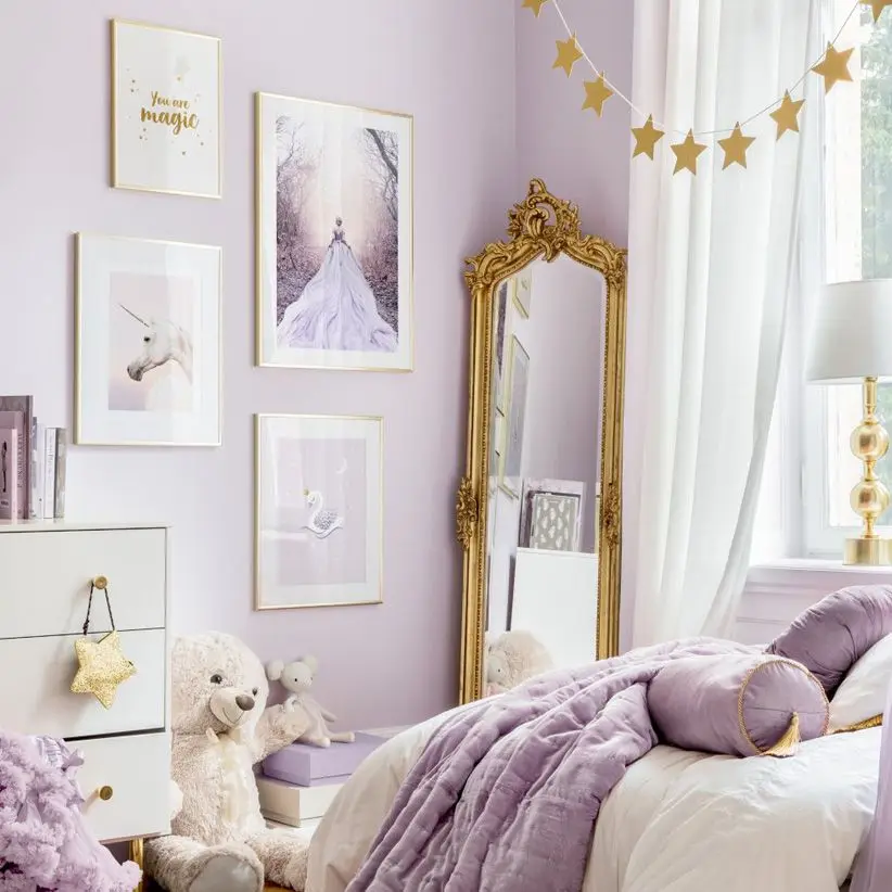 Ritratto Di Unicorno Royal Swan Castello Da Favola Principessa Nordic Poster Wall Art Print Canvas Painting Decor Picture For Living Room