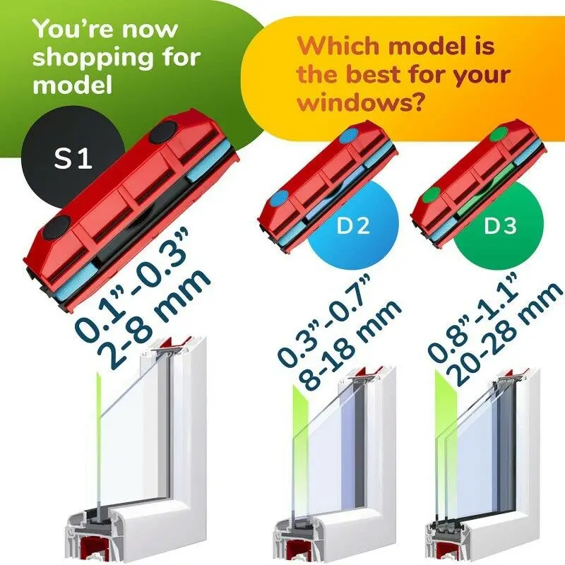 Двухсторонний магнит очиститель окон стеклянный магнит подходит для 20-28 мм двойной толстый стеклянный магнит очиститель