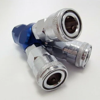

Lightweight Air Hose Connector 3 Ways Aluminum alloy Couplers Tools Socket