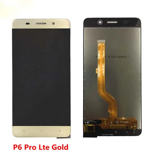 P6 Pro Lte Gold Condor Plume P6 Pro LTE LCD Display Touch Screen Sensor Digiziter Complete Assembly - Цвет: P6 Pro Lte Gold