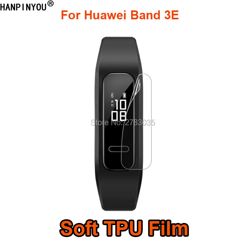 Для смарт-часов Huawei Band 3E мягкая защитная пленка из ТПУ с полным покрытием (не