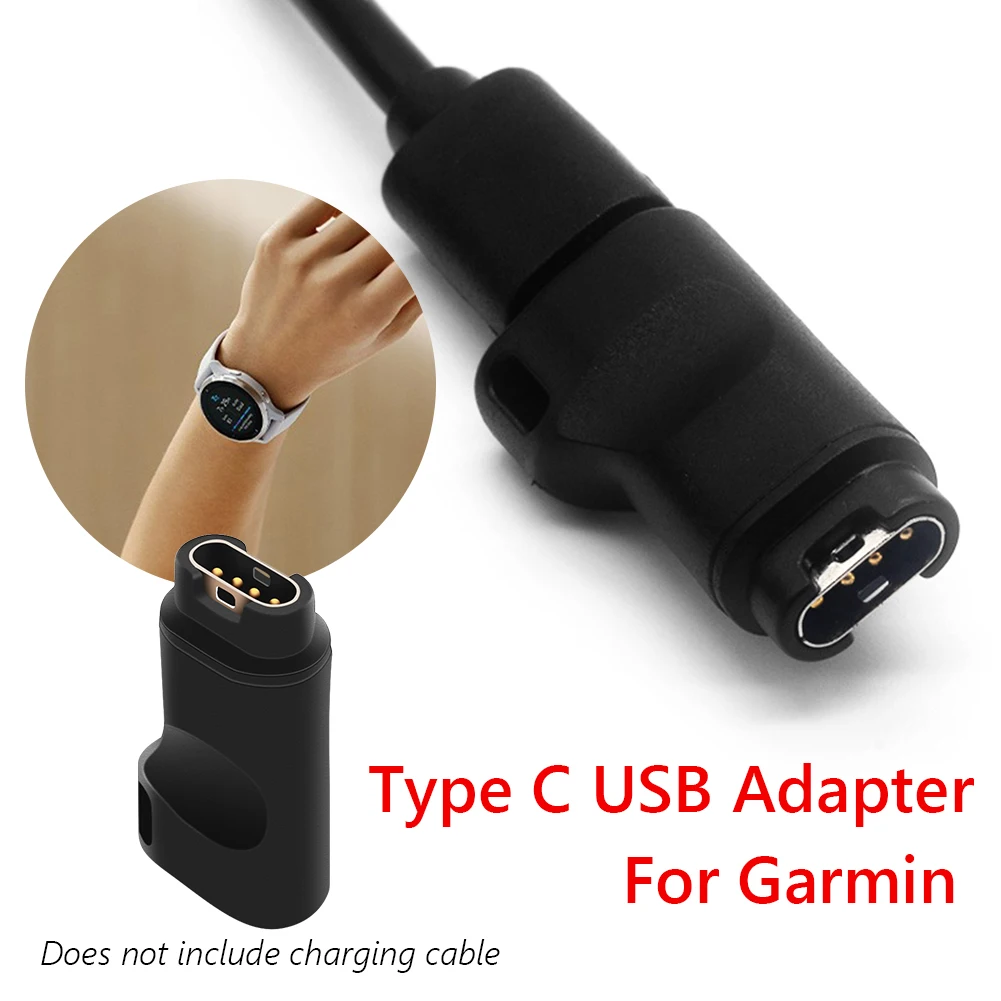 USB-C Ladegerät Konverter Adapter für Garmin Fenix 5 5x 6 6S Zubehör 