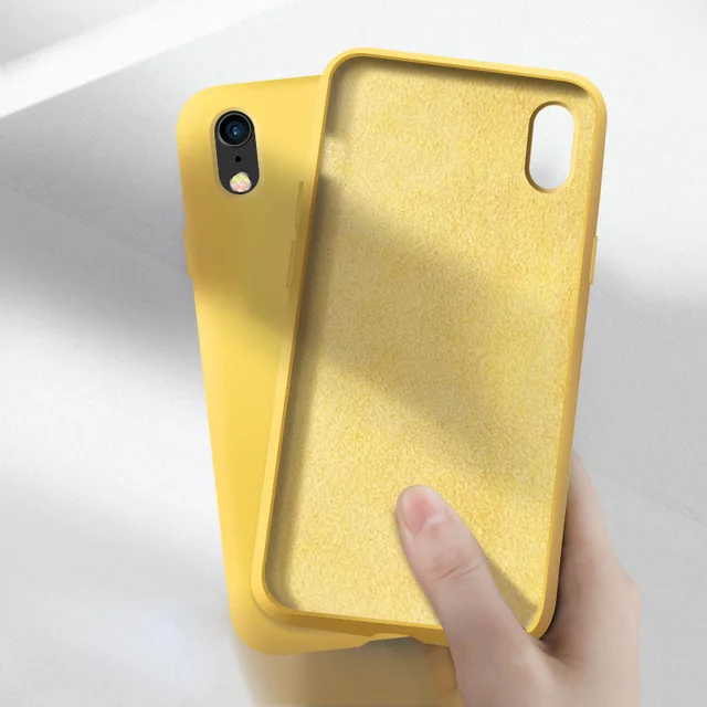 NFH чехол из жидкого силикона для samsung Galaxy M10 M20 M30 A10 A20 A30 A40 A50 A70 A80 A90 J4 J6 A6 плюс A7 A9 A20e Мягкая обложка - Цвет: Цвет: желтый