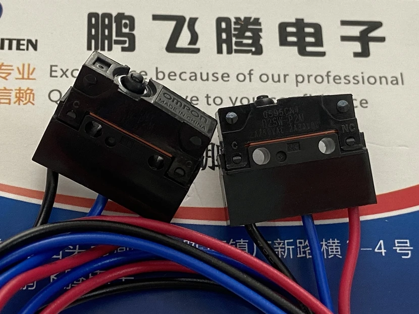 Japan D2SW-P2M waterproof and dustproof micro switch 1PCS with 3-wire connector cord length 30CM