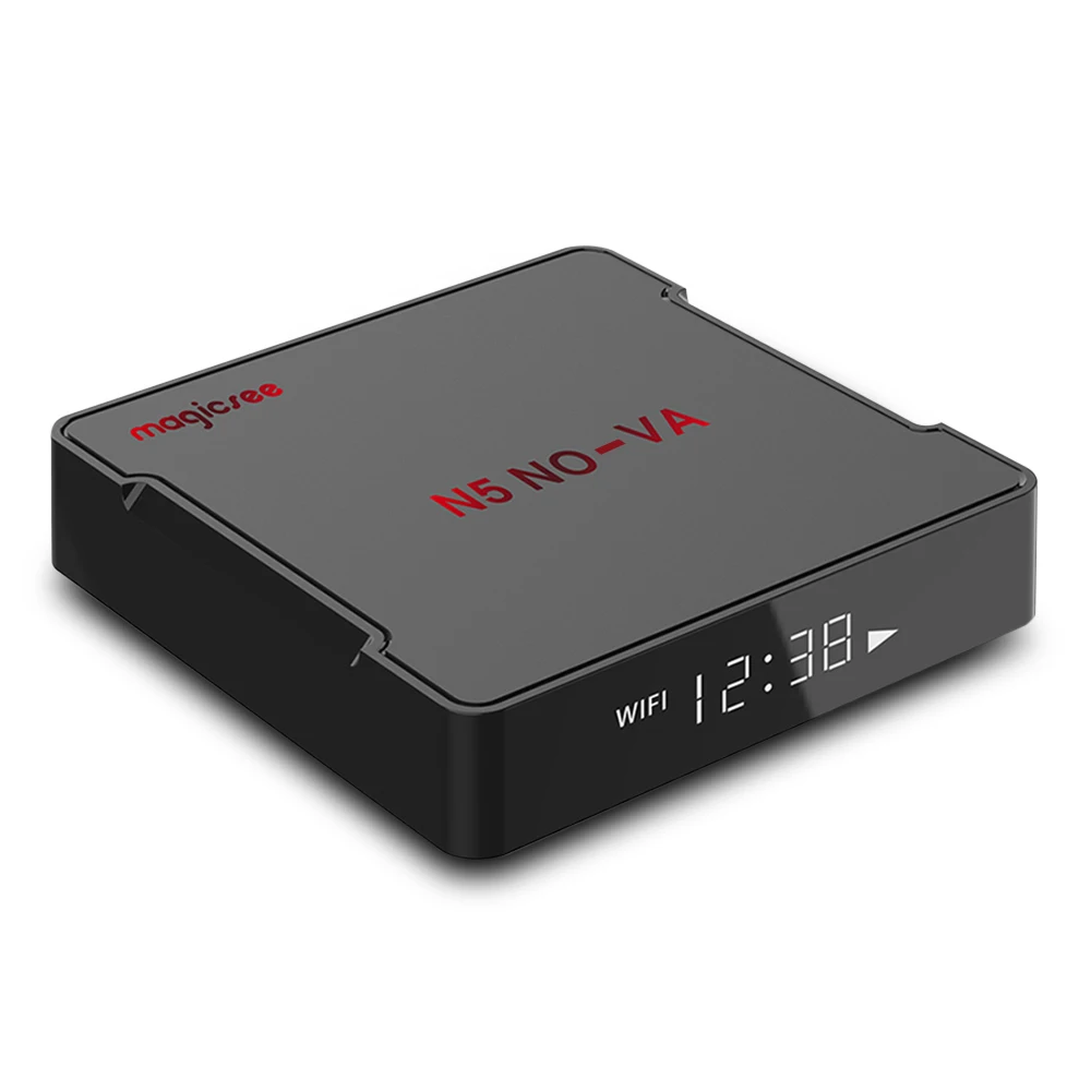  MAGICSEE N5 NOVA TV Box 4GB RAM 32GB ROM 2.4G Voice Remote with Air Mouse Android 9.0 Dual-band WiF